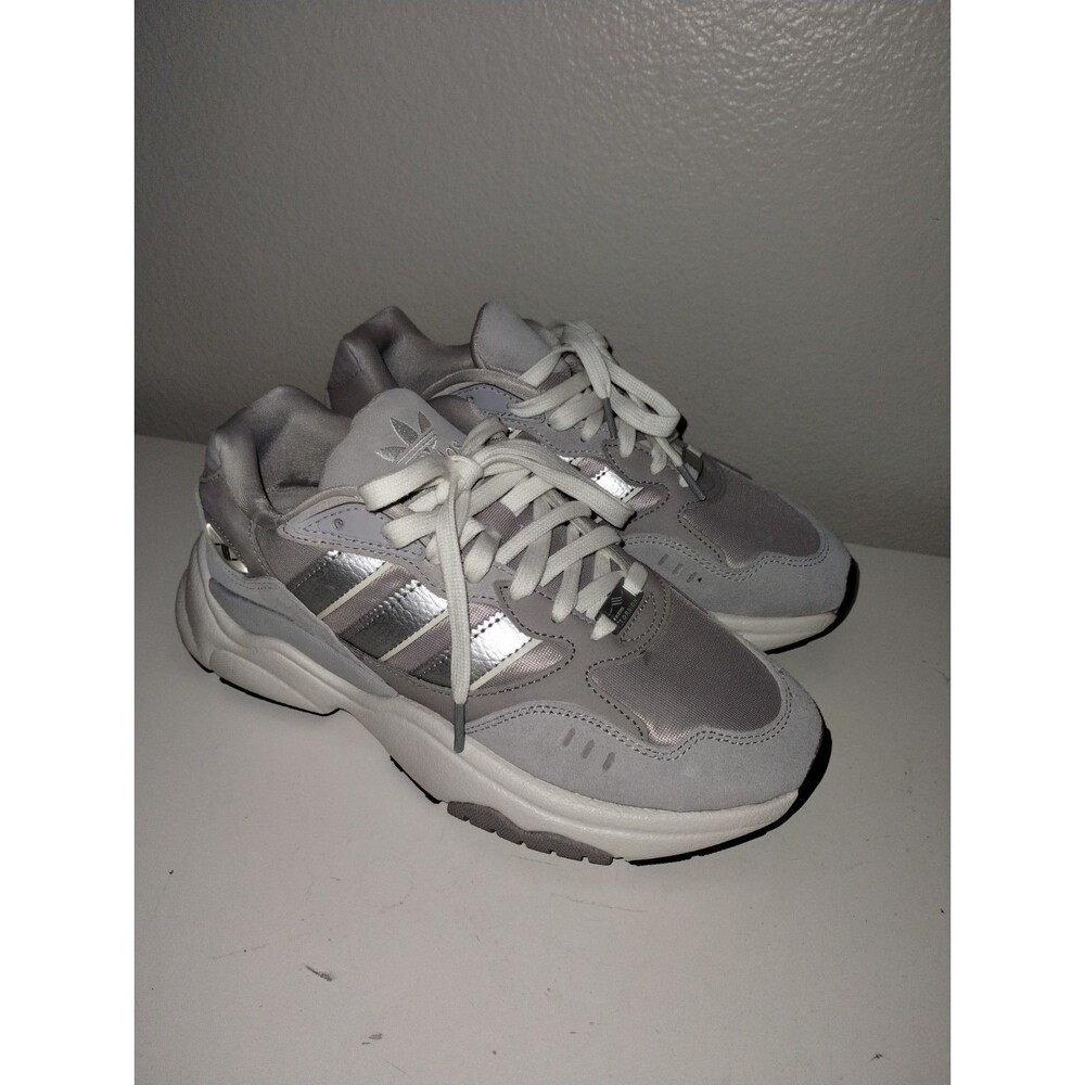Adidas Gray Silver Retropy F90 Comfy Mens Shoes Size 7 Released 08/22 GUC